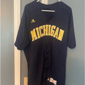 University of Michigan authentic baseball jersey